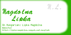 magdolna lipka business card